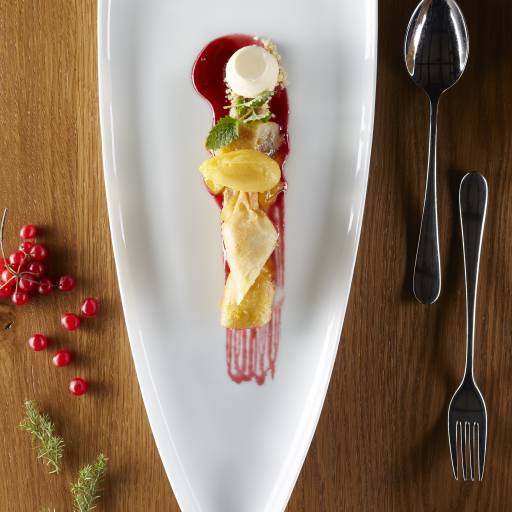 Wintermenü Dessert Restaurant Gutshof Itterbach