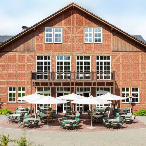 Terrasse von Oben Gutshof Itterbach