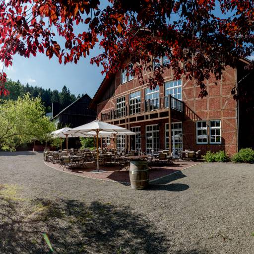 Terrasse mit Garten Gutshof Itterbach